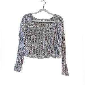 Velvet by Graham & Spencer Knit Sweater Gray Size M